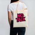 No Small Talk Zone – Introvert Quote Canvas Tote Bag No Small Talk Zone – Introvert Quote Canvas Tote Bag
