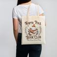 North Pole Book Club Hot Cocoa Served Daily Librarian Xmas Canvas Tote Bag