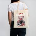 Not A Hugger Teddy Bear Antisocial Introvert Canvas Tote Bag