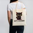 Not A Hugger Tee Angry Cat Sarcastic Cute Introvert Canvas Tote Bag Not A Hugger Tee Angry Cat Sarcastic Cute Introvert Canvas Tote Bag