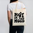 Not In The Mood Anti Social Introvert Sarcastic Retro Canvas Tote Bag