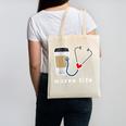 Nurse Life Graphic Nursing School Graduation Canvas Tote Bag