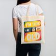 Im This Old Retro 80s 90s VHS Cassette Floppy Disk Nostalgia Canvas Tote Bag