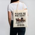 Be Patient With Me I'm From The 1900s Horse-Drawn Wagon Canvas Tote Bag