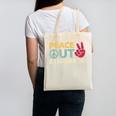 Peace Out 6th Grade Graduation Last Day Of School Canvas Tote Bag