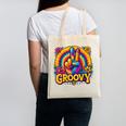 Peace Sign Groovy Vibes Costume Nostalgia Tie Dye Fashion Canvas Tote Bag