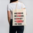 PGY Done Medical Training Residency Fellowship Graduation Canvas Tote Bag