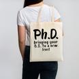 Phd Shirt Bs Doctorate Graduation Doctoral Canvas Tote Bag