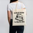 Please Be Patient With Me I'm From The 1900s Cassette Pencil Canvas Tote Bag Please Be Patient With Me I'm From The 1900s Cassette Pencil Canvas Tote Bag
