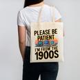 Please Be Patient I'm From The 1900s Retro Computer Raglan Baseball Tee Canvas Tote Bag