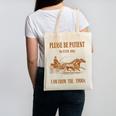 Please Be Patient With Me I'm From The 1900s Vintage Horses Canvas Tote Bag