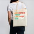 Pretend I Am Not Here That's What I'm Doing Introvert Canvas Tote Bag