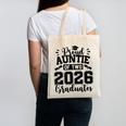 Proud Auntie Of Two 2026 Graduates Graduation Canvas Tote Bag