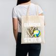 Proud Grandma Of A 2026 Senior Volleyball Graduation Leopard Canvas Tote Bag