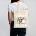 Proud Grandpa Of A 2026 Senior Baseball Graduation Leopard Canvas Tote Bag
