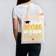 Proud Mom Of A Class Of 2026 Graduate Senior Gold Graduation Canvas Tote Bag