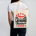 Proud Mom Of a Lacrosse Senior 2022 Graduation Canvas Tote Bag