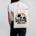 Proud Senior Dad Soccer Class Of 2027 Graduation Graduate Canvas Tote Bag