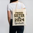Proud Sister Of A 2024 Graduate Senior Graduation Canvas Tote Bag