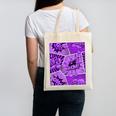 Purple Comic Book Purple Color Graphic Canvas Tote Bag