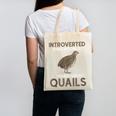 Quail Bird Lover Introvert Quail Canvas Tote Bag