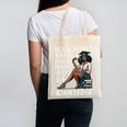 Queen Masters Degree Graduation Educated Melanin Grad Canvas Tote Bag