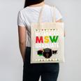 Queen MSW Social Work Grads Masters Graduation Canvas Tote Bag
