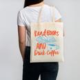Read Book And Drink Coffee Book Club Reading Canvas Tote Bag