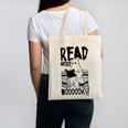 Read More Books Ghost Halloween Reading Teacher Literacy Canvas Tote Bag