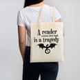 A Reader Without Their Book Is A Tragedy Dragon Rider Canvas Tote Bag A Reader Without Their Book Is A Tragedy Dragon Rider Canvas Tote Bag