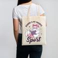 Reading Is My Favorite Sport Saying Cat And Book Lover Canvas Tote Bag