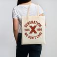 Retro Gen X 1965-1980 Sarcastic Nostalgia Graphic Canvas Tote Bag