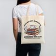 Retro Proud Introverted Book Club Anti Social Reader Canvas Tote Bag