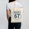 Retro Route 67 Highway Sign Vintage Road Nostalgia Premium Tri-Blend Canvas Tote Bag Retro Route 67 Highway Sign Vintage Road Nostalgia Premium Tri-Blend Canvas Tote Bag