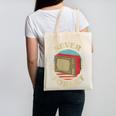 Retro TV Never Forget Nostalgia Vintage Canvas Tote Bag