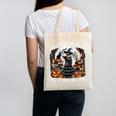 Salem Book Club Gothic Witch Vintage Halloween Art Canvas Tote Bag