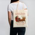 Santa Has The Right Idea Introvert Christmas Canvas Tote Bag Santa Has The Right Idea Introvert Christmas Canvas Tote Bag