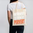 Sarcastic Introvert Extrover Pervert Canvas Tote Bag Sarcastic Introvert Extrover Pervert Canvas Tote Bag