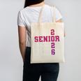 Senior 2026 Class Of 2026 Graduation 2026 Pink Girl Women Canvas Tote Bag