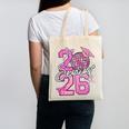 Senior 2026 Graduation Girls Coquette Pink Bow Class Of 2026 Premium Canvas Tote Bag