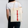 Senior Class Of 2026 Patriotic American USA Flag Graduation Canvas Tote Bag