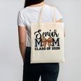 Senior Mom Class Of 2026 Graduation Leopard Coquette Bow Canvas Tote Bag