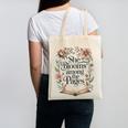 She Blooms Among The Pages Women Mom Wife Floral Book Lover Premium Tri-Blend Canvas Tote Bag She Blooms Among The Pages Women Mom Wife Floral Book Lover Premium Tri-Blend Canvas Tote Bag