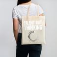 Silent But Thinking Introvert Canvas Tote Bag Silent But Thinking Introvert Canvas Tote Bag
