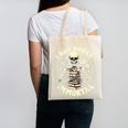 Skeleton I Buy Books Like I'm Immortal Halloween Canvas Tote Bag