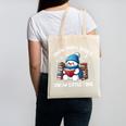 Snow Many Books Snow Little Time Snowman Reading Book Canvas Tote Bag
