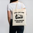 Sorry I Can't Go I'm An Indoor Cat Introvert Saying Canvas Tote Bag Sorry I Can't Go I'm An Indoor Cat Introvert Saying Canvas Tote Bag