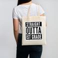 Straight Outta 1st Grade First Graduate Graduation Student Canvas Tote Bag