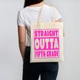 Straight Outta Fifth Grade Graduation Class Canvas Tote Bag