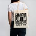 Straight Outta Middle School Graduation Canvas Tote Bag